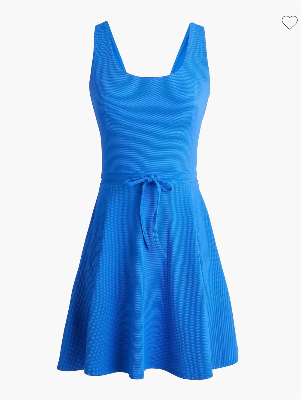 NWT New J. Crew Women’s Tie Waist Active Dress Blue Built In Shorts M